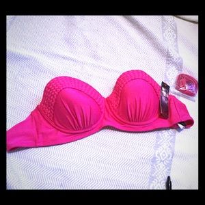 Hot pink Push up Bikini Top
